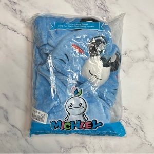 Michley Blue Bear Hooded Towel